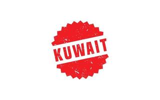 Kuwait-Stempelgummi mit Grunge-Stil auf weißem Hintergrund vektor