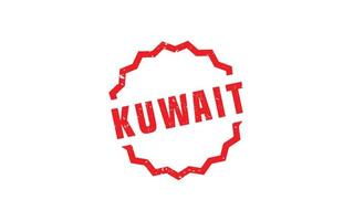 kuwait stämpel sudd med grunge stil på vit bakgrund vektor