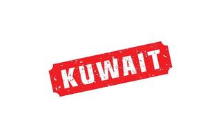 Kuwait-Stempelgummi mit Grunge-Stil auf weißem Hintergrund vektor