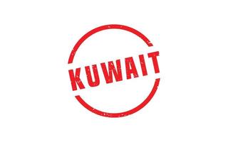 kuwait stämpel sudd med grunge stil på vit bakgrund vektor