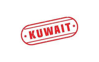 kuwait stämpel sudd med grunge stil på vit bakgrund vektor