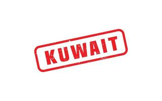 kuwait stämpel sudd med grunge stil på vit bakgrund vektor