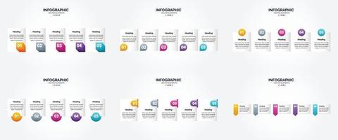 vektor illustration infographics platt design uppsättning för reklam broschyr flygblad och tidskrift