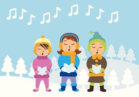 Weihnachts-Carolers Vector