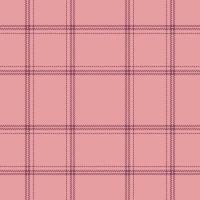 pläd sömlös mönster i rosa. kolla upp tyg textur. vektor textil- skriva ut.