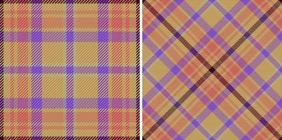 Tartan-Textilvektor. Stoff kariert nahtlos. Prüfung der Textur des Hintergrundmusters. vektor