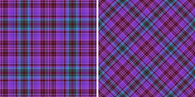 karierter Textilhintergrund. Vektor nahtlose Prüfung. Tartan-Texturmuster.