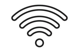 wi fi symbol signal förbindelse. vektor trådlös internet teknologi tecken. wiFi nätverk kommunikation ikon.