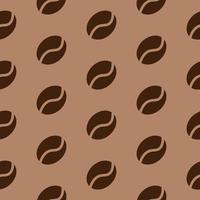 Kaffeebohnen, nahtloses Muster, Vektor. vektor