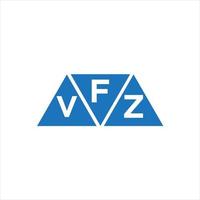fvz triangel form logotyp design på vit bakgrund. fvz kreativ initialer brev logotyp begrepp. vektor