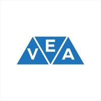 eva triangel form logotyp design på vit bakgrund. eva kreativ initialer brev logotyp begrepp. vektor