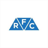 frc Dreiecksform-Logo-Design auf weißem Hintergrund. frc kreative Initialen schreiben Logo-Konzept. vektor