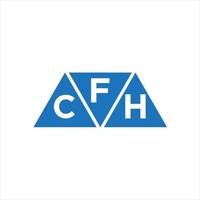 fch-Dreiecksform-Logo-Design auf weißem Hintergrund. fch kreative Initialen schreiben Logo-Konzept. vektor