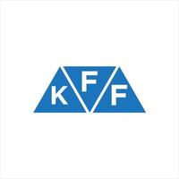 fkf Dreiecksform-Logo-Design auf weißem Hintergrund. fkf kreative Initialen schreiben Logo-Konzept. vektor