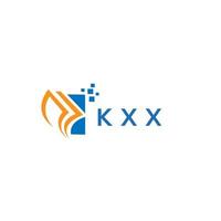 kxx-kreditreparatur-buchhaltungslogodesign auf weißem hintergrund. kxx kreative initialen wachstumsdiagramm brief logo konzept. kxx Business Finance Logo-Design. vektor