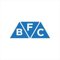 fbc Dreiecksform-Logo-Design auf weißem Hintergrund. fbc kreative Initialen schreiben Logo-Konzept. vektor