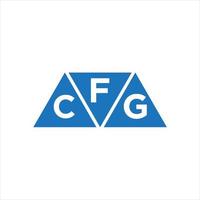 FCG-Dreiecksform-Logo-Design auf weißem Hintergrund. fcg kreatives Initialen-Buchstaben-Logo-Konzept. vektor