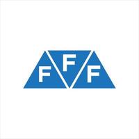 fff triangel form logotyp design på vit bakgrund. fff kreativ initialer brev logotyp begrepp. vektor