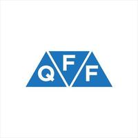 fqf Dreiecksform-Logo-Design auf weißem Hintergrund. fqf kreative Initialen schreiben Logo-Konzept. vektor