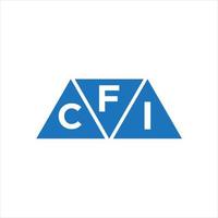 FCI-Dreiecksform-Logo-Design auf weißem Hintergrund. fci kreatives Initialen-Brief-Logo-Konzept. vektor