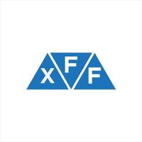 fxf Dreiecksform-Logo-Design auf weißem Hintergrund. fxf kreative Initialen schreiben Logo-Konzept. vektor