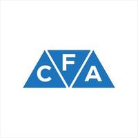 fca triangel form logotyp design på vit bakgrund. fca kreativ initialer brev logotyp begrepp. vektor