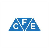 fce triangel form logotyp design på vit bakgrund. fce kreativ initialer brev logotyp begrepp. vektor