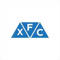 fxc Dreiecksform-Logo-Design auf weißem Hintergrund. fxc kreative Initialen schreiben Logo-Konzept. vektor