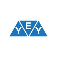 eyy triangel form logotyp design på vit bakgrund. eyy kreativ initialer brev logotyp begrepp. vektor
