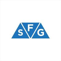 fsg triangel form logotyp design på vit bakgrund. fsg kreativ initialer brev logotyp concept.fsg triangel form logotyp design på vit bakgrund. fsg kreativ initialer brev logotyp begrepp. vektor