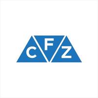 FCZ-Dreiecksform-Logo-Design auf weißem Hintergrund. FCZ kreatives Initialen-Brief-Logo-Konzept. vektor