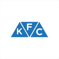 fkc triangel form logotyp design på vit bakgrund. fkc kreativ initialer brev logotyp begrepp. vektor