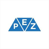 epz triangel form logotyp design på vit bakgrund. epz kreativ initialer brev logotyp begrepp. vektor