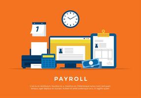 Payroll Illustration Kostenloser Vektor