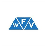 fwv Dreiecksform-Logo-Design auf weißem Hintergrund. fwv kreative Initialen schreiben Logo-Konzept. vektor