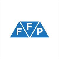 ffp triangel form logotyp design på vit bakgrund. ffp kreativ initialer brev logotyp begrepp. vektor