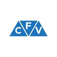 FCV-Dreiecksform-Logo-Design auf weißem Hintergrund. FCV kreatives Initialen-Brief-Logo-Konzept. vektor