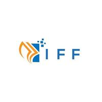 iff-Kreditreparatur-Buchhaltungslogodesign auf weißem Hintergrund. iff kreative initialen wachstumsdiagramm brief logo konzept. iff Business Finance-Logo-Design. vektor