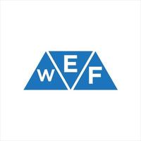 ewf-dreieckform-logo-design auf weißem hintergrund. ewf kreative Initialen schreiben Logo-Konzept. vektor