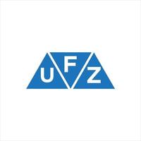 fuz triangel form logotyp design på vit bakgrund. fuz kreativ initialer brev logotyp begrepp. vektor