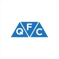 fqc triangel form logotyp design på vit bakgrund. fqc kreativ initialer brev logotyp concept.fqc triangel form logotyp design på vit bakgrund. fqc kreativ initialer brev logotyp begrepp. vektor