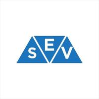 esv triangel form logotyp design på vit bakgrund. esv kreativ initialer brev logotyp begrepp. vektor