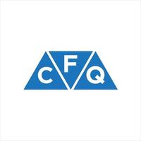 fcq triangel form logotyp design på vit bakgrund. fcq kreativ initialer brev logotyp begrepp. vektor