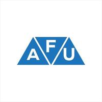 Fau-Dreieck-Logo-Design auf weißem Hintergrund. fau kreative Initialen schreiben Logo-Konzept. vektor