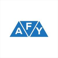 fay triangel form logotyp design på vit bakgrund. fay kreativ initialer brev logotyp begrepp. vektor