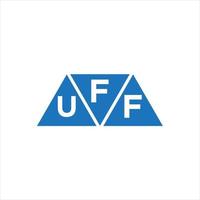 fuf triangel form logotyp design på vit bakgrund. fuf kreativ initialer brev logotyp begrepp. vektor