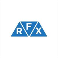 frx triangel form logotyp design på vit bakgrund. frx kreativ initialer brev logotyp begrepp. vektor