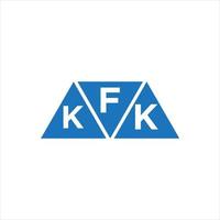 fkk triangel form logotyp design på vit bakgrund. fkk kreativ initialer brev logotyp begrepp. vektor