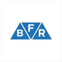 fbr Logo-Design in Dreiecksform auf weißem Hintergrund. fbr kreatives Initialen-Buchstaben-Logo-Konzept. vektor