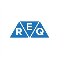 Erq-Dreieck-Logo-Design auf weißem Hintergrund. erq kreative Initialen schreiben Logo-Konzept. vektor